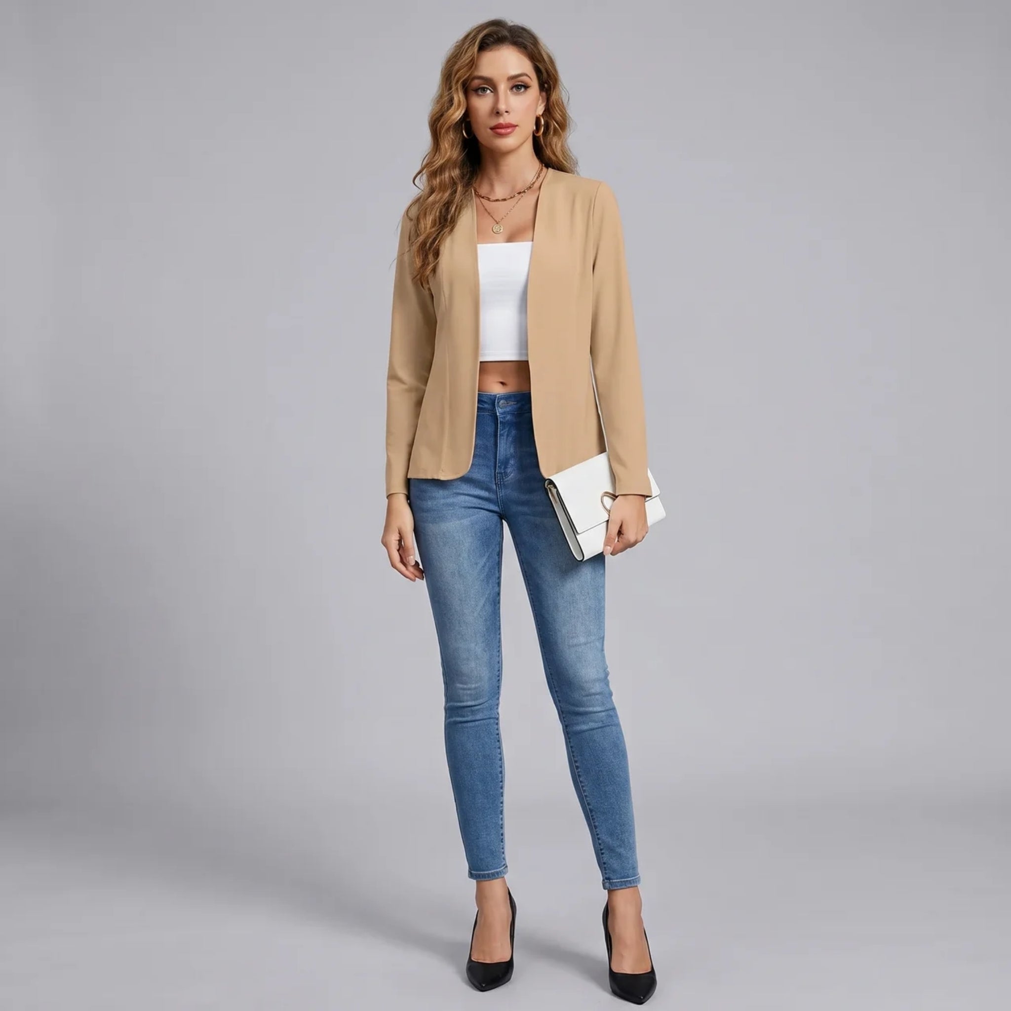 Women’s Lightweight Open-Front Spring Cardigan