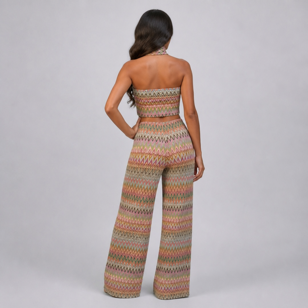 Women's Multi Knit Co-ord Set – Holiday Matching Set
