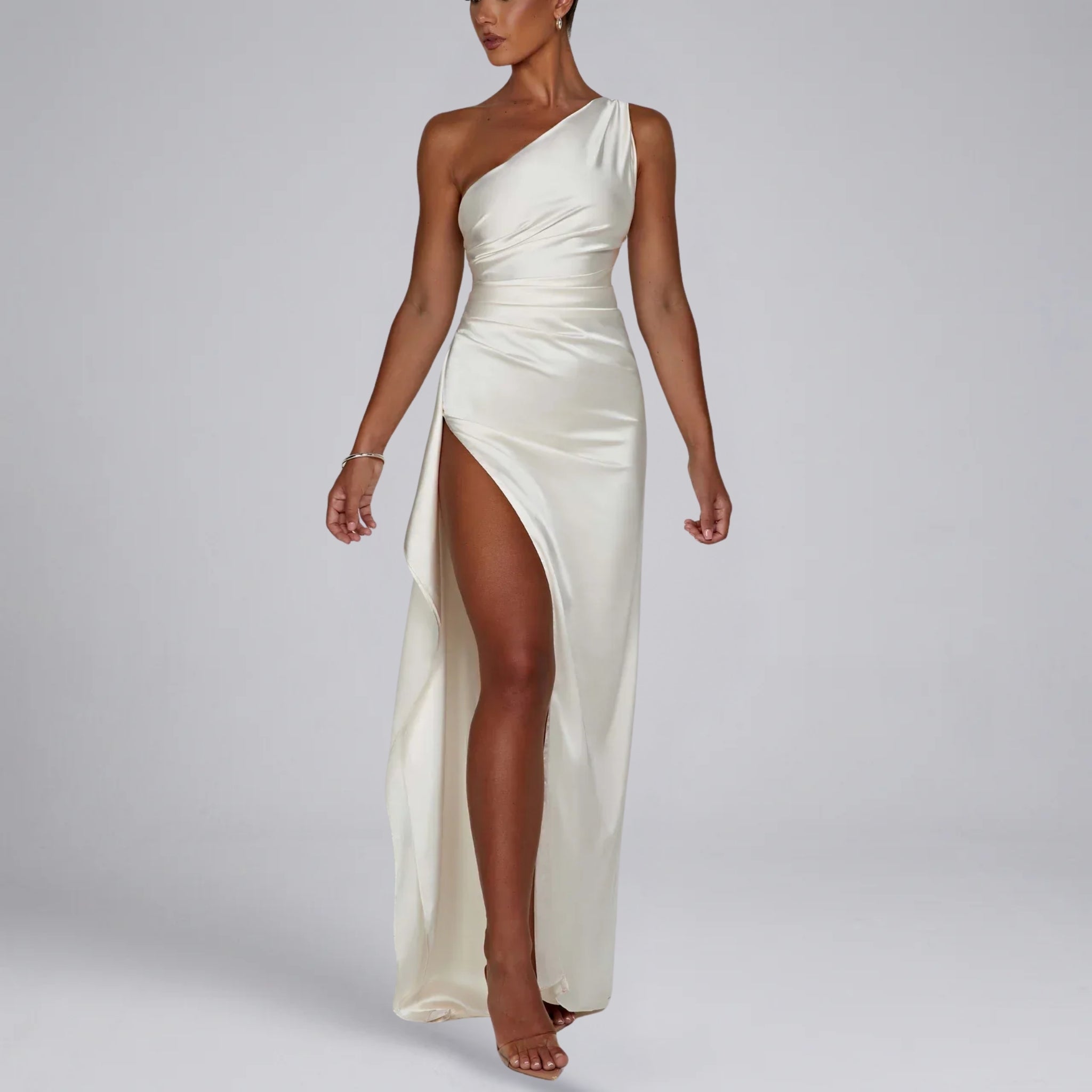 Women’s One-Shoulder Slit Prom Dress