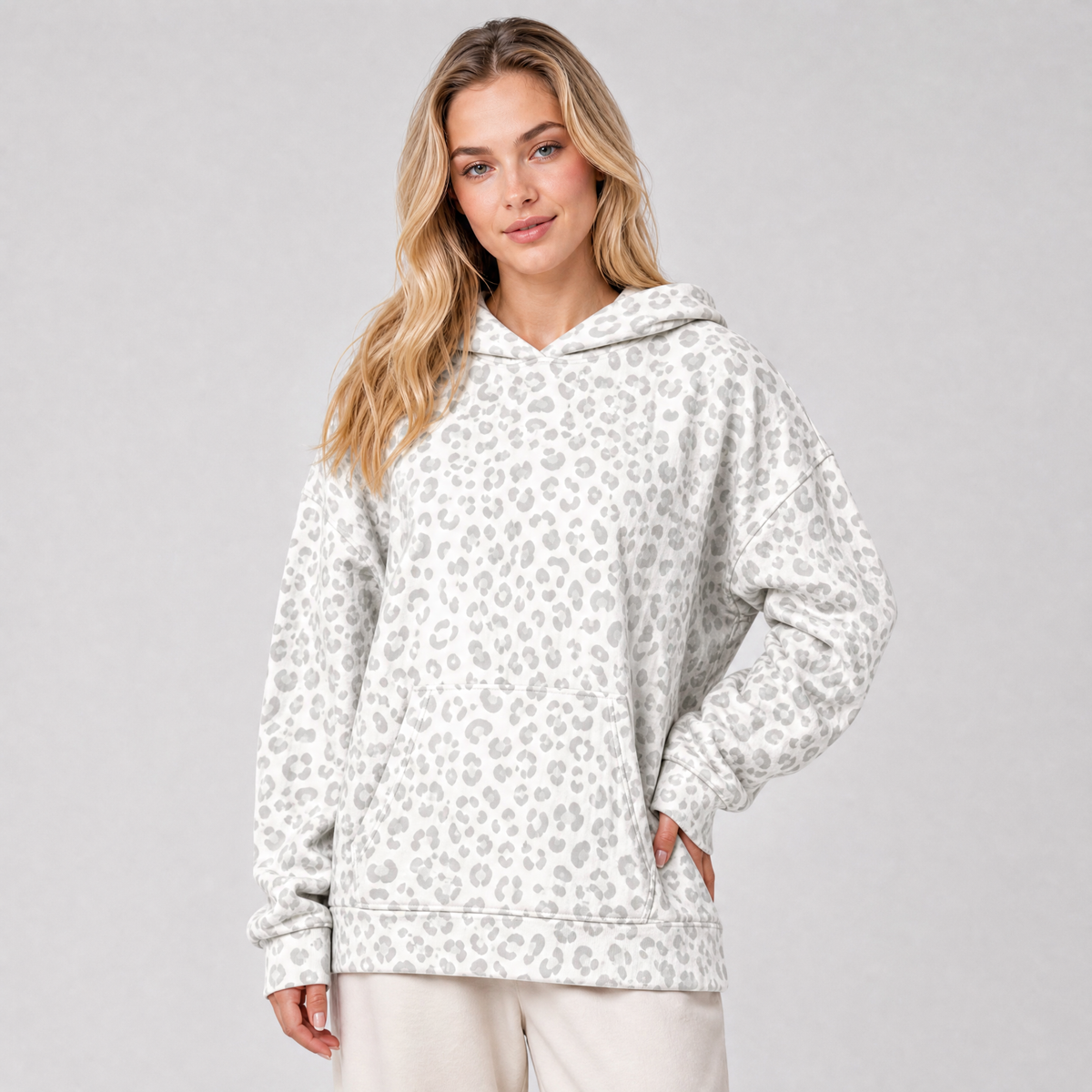 Women's Polka Dot Oversized Hoodie