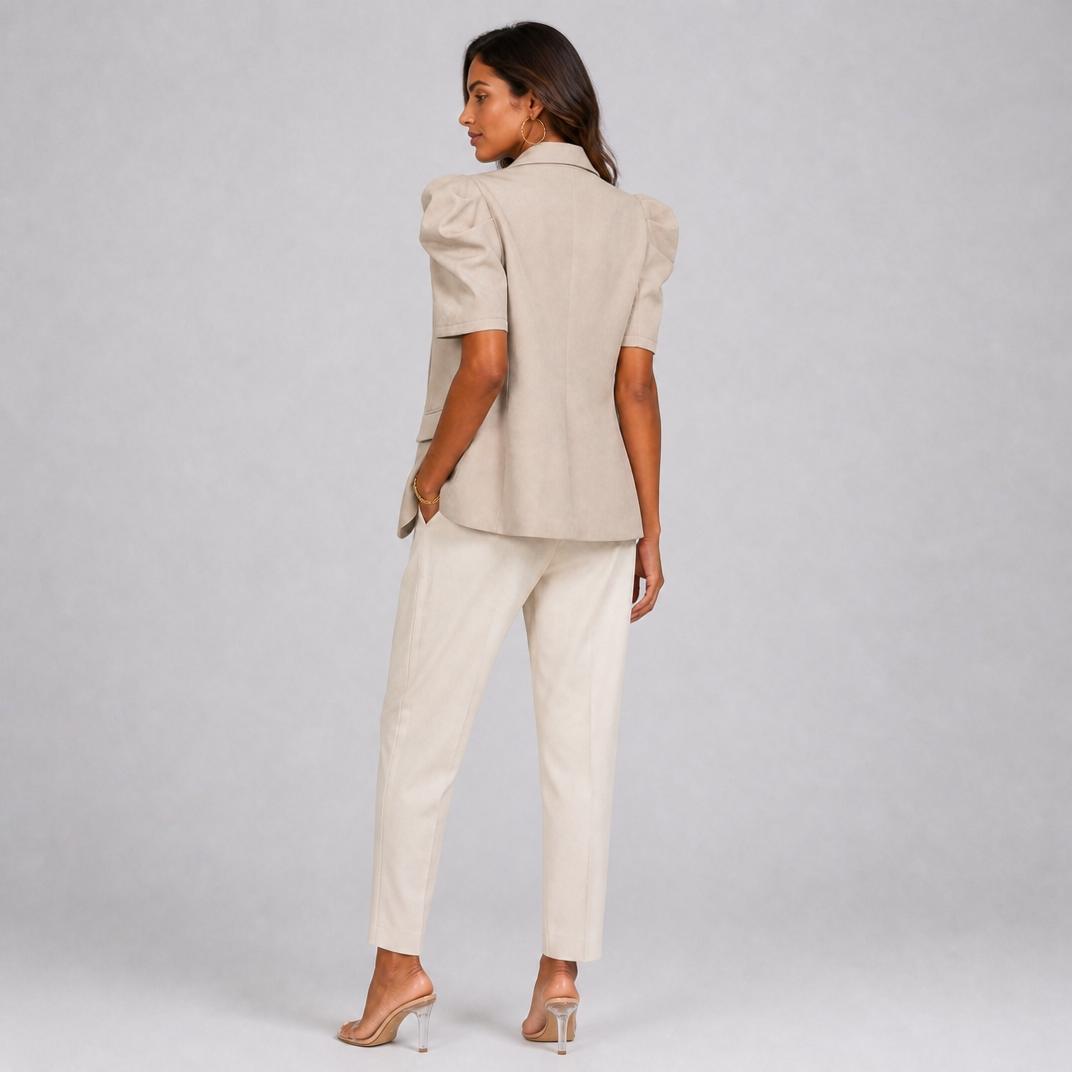 Women's Short Puff Sleeve Blazer – Summer Tops For Women