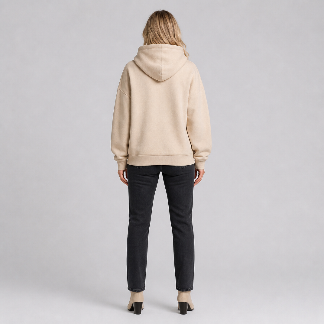 Women's Soft Knit Oversized Logo Hoodie