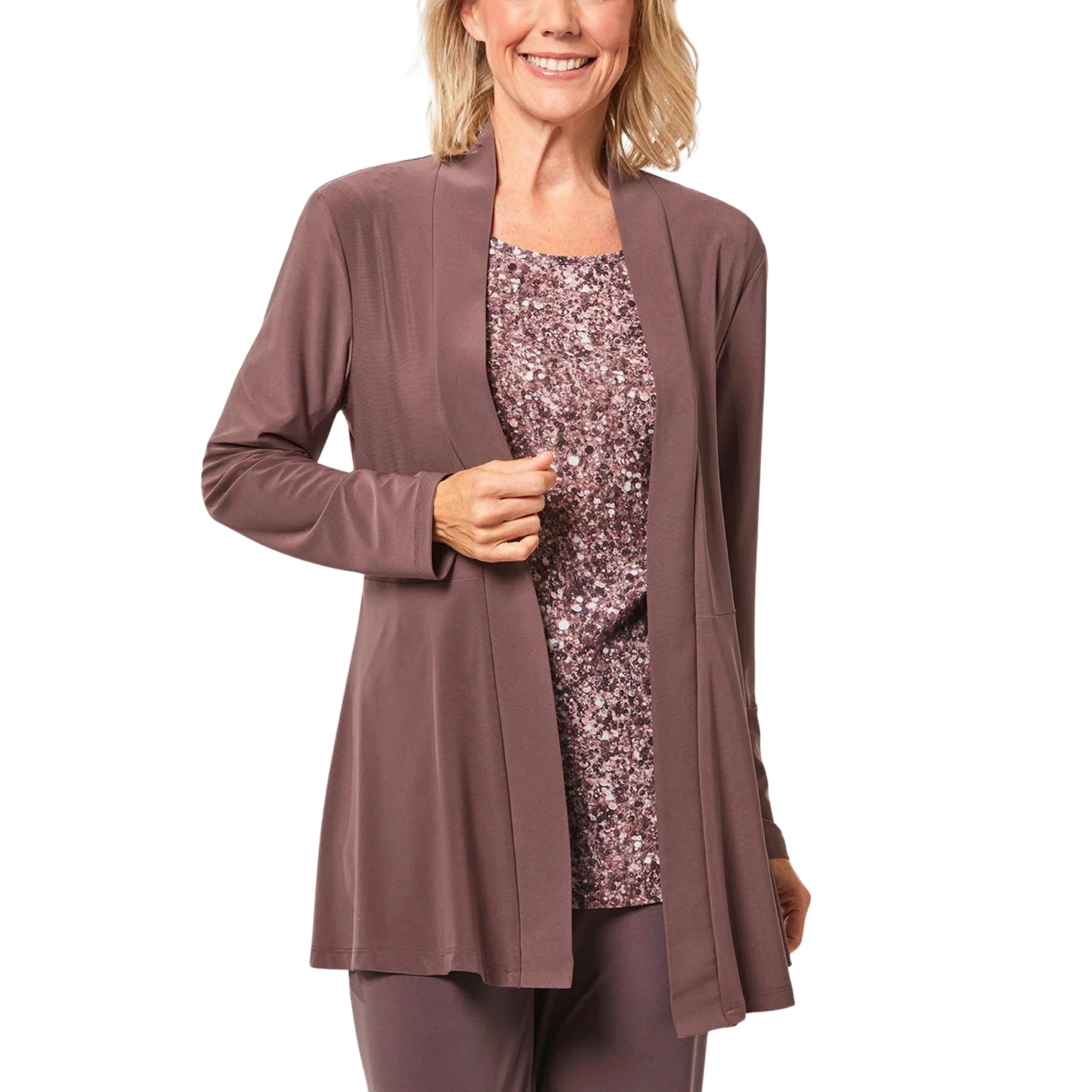Women’s Solid Open Front Cardigan
