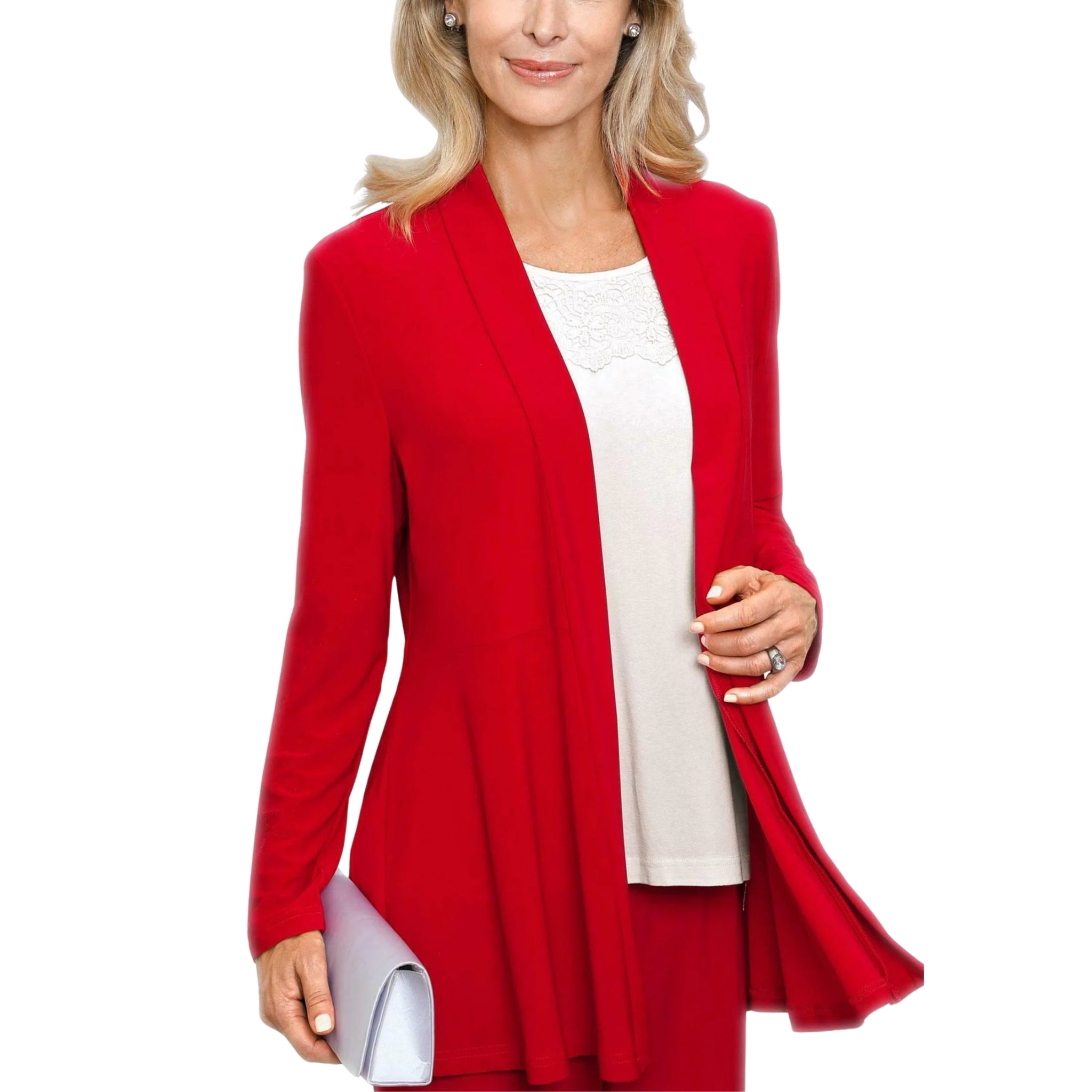 Women’s Solid Open Front Cardigan