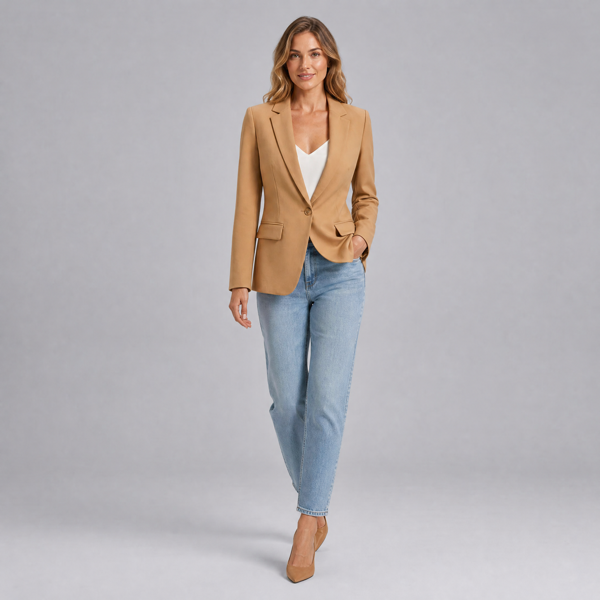 Women’s Sophisticated Tailored Crepe Blazer