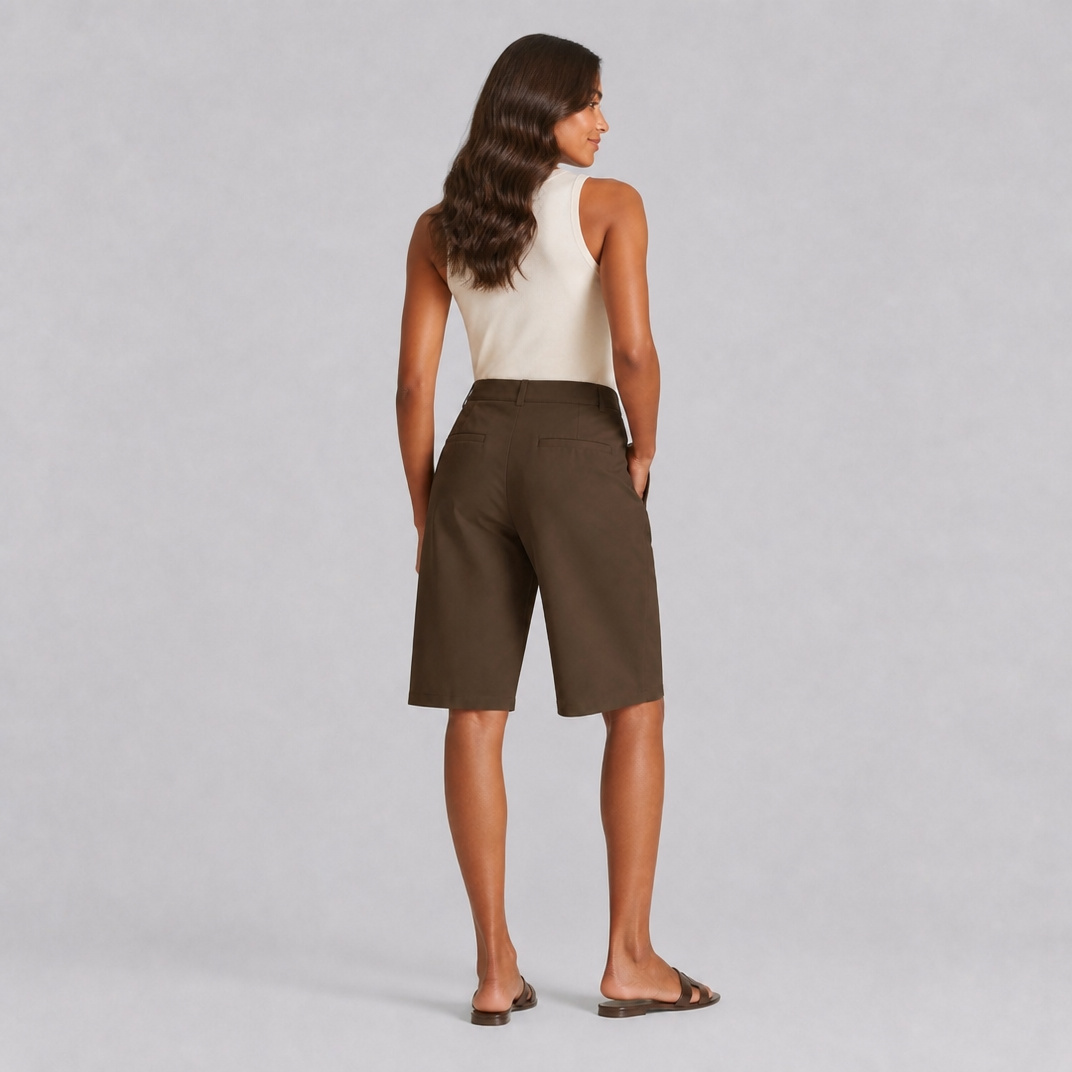 Women's Tailored Bermuda Shorts – High Waisted Women's Shorts