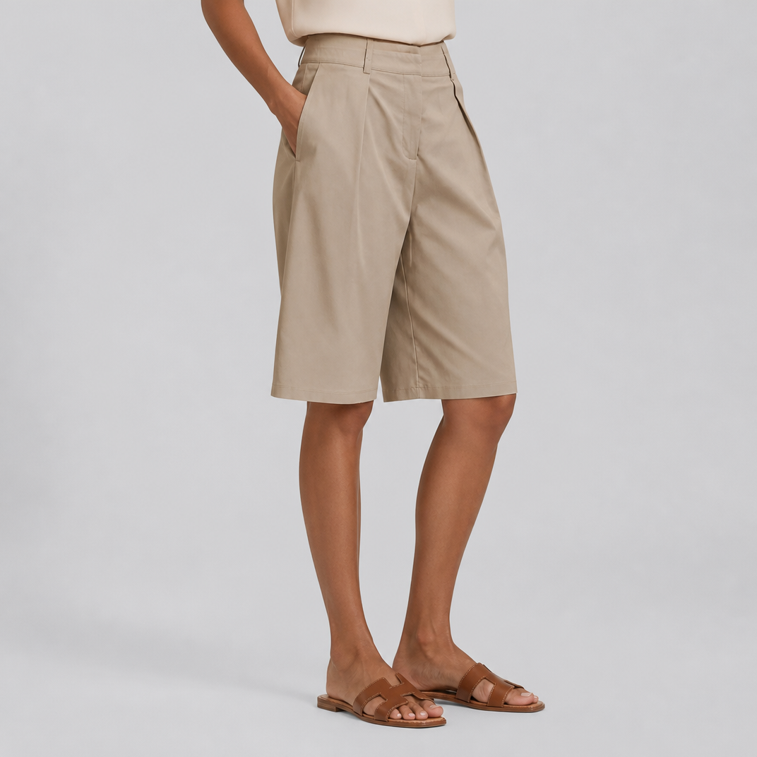 Women's Tailored Bermuda Shorts – High Waisted Women's Shorts