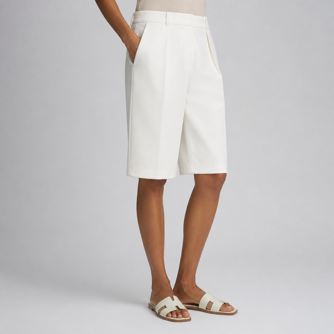 Women's Tailored Bermuda Shorts – High Waisted Women's Shorts