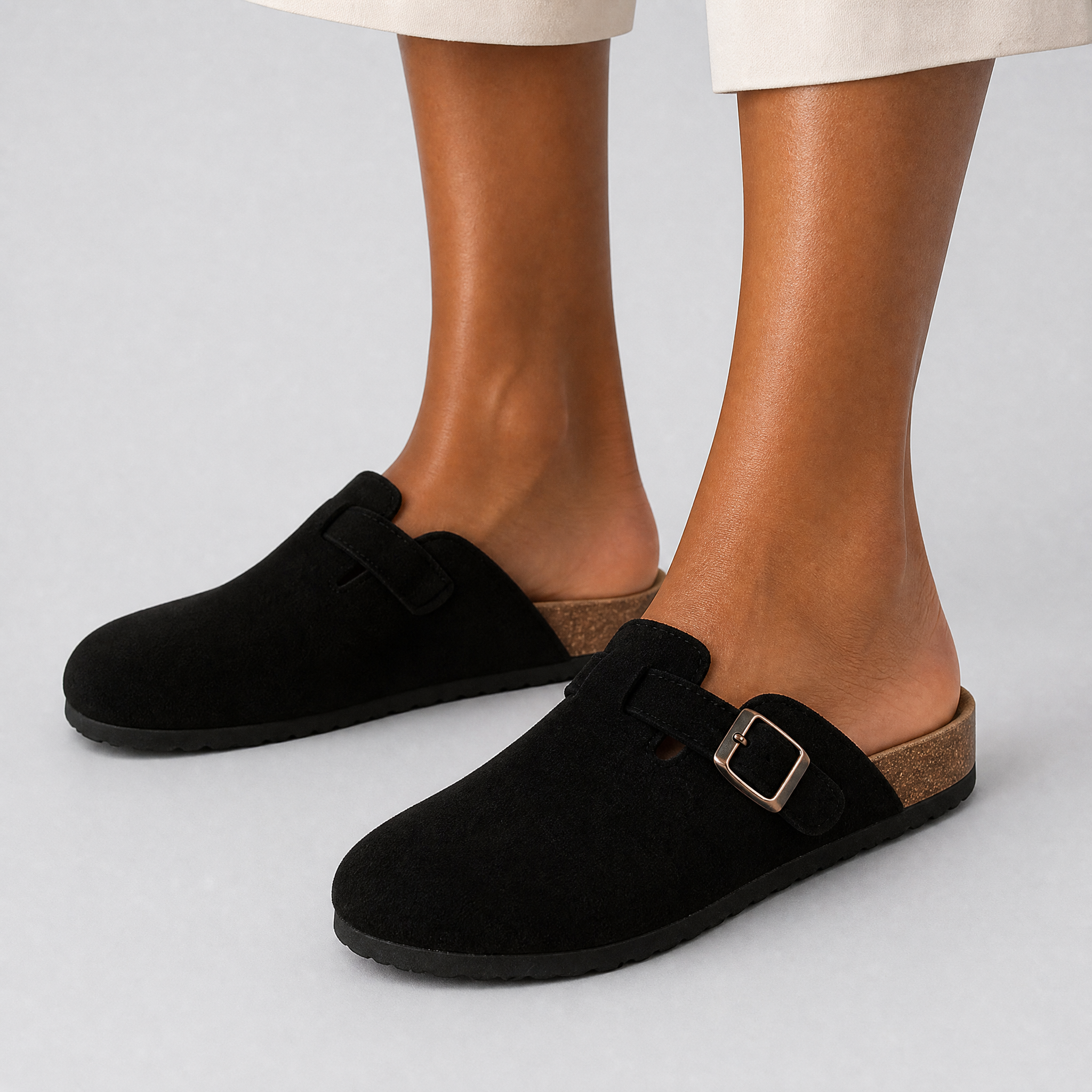 Women's Tan Mules – Smart Casual Summer Slides