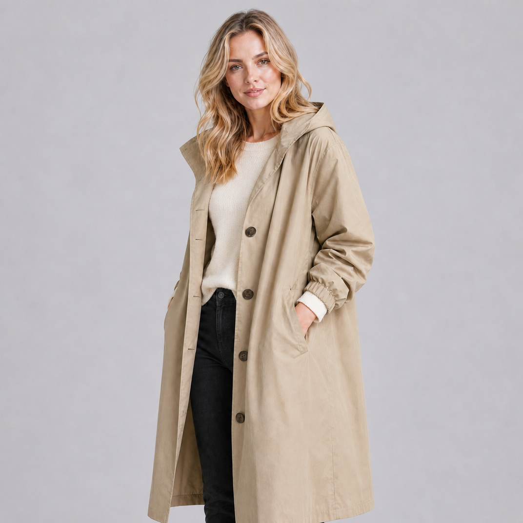 Women's Technical Hooded Coat Relaxed Fit