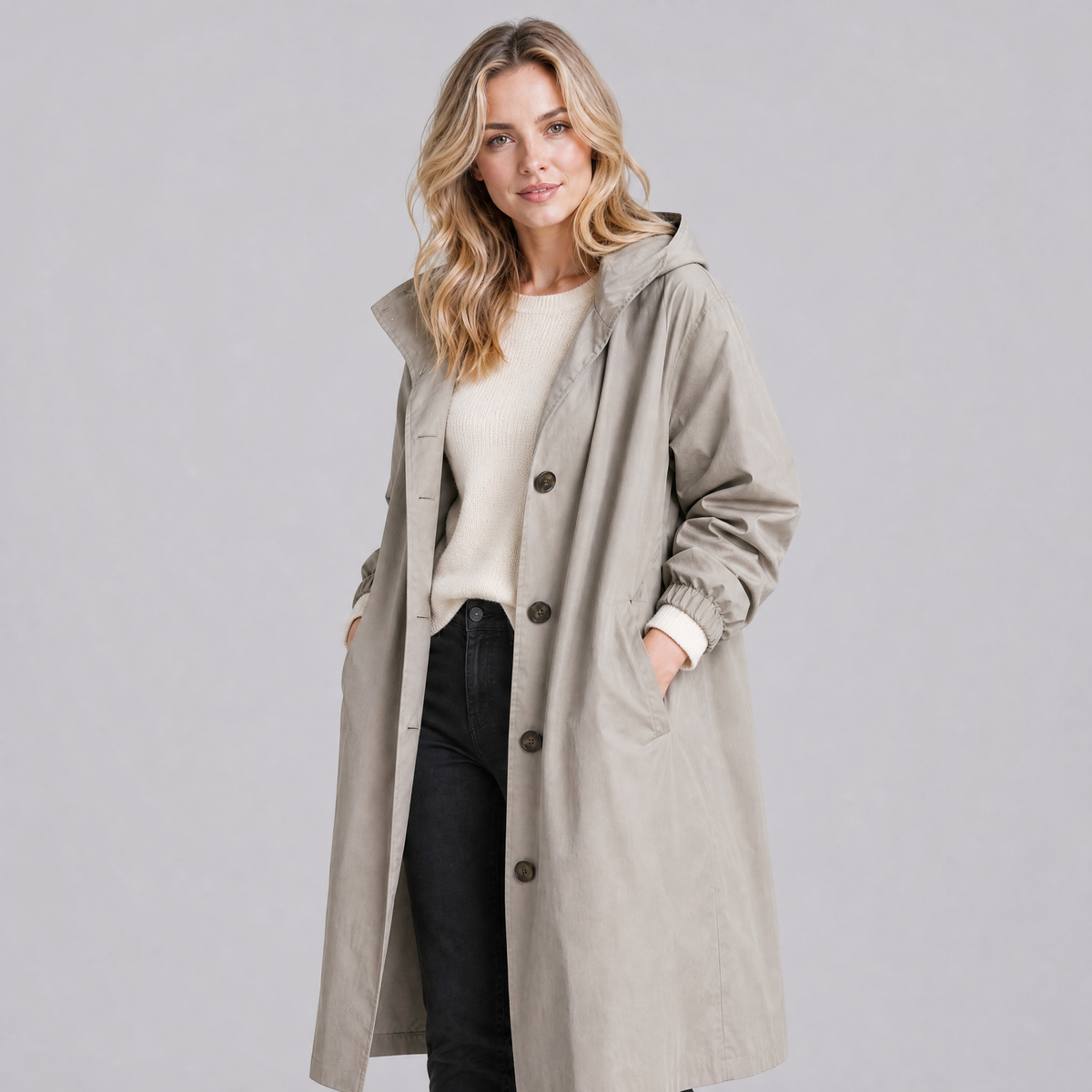 Women's Technical Hooded Coat Relaxed Fit