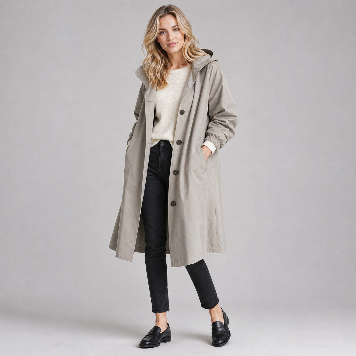Women's Technical Hooded Coat Relaxed Fit