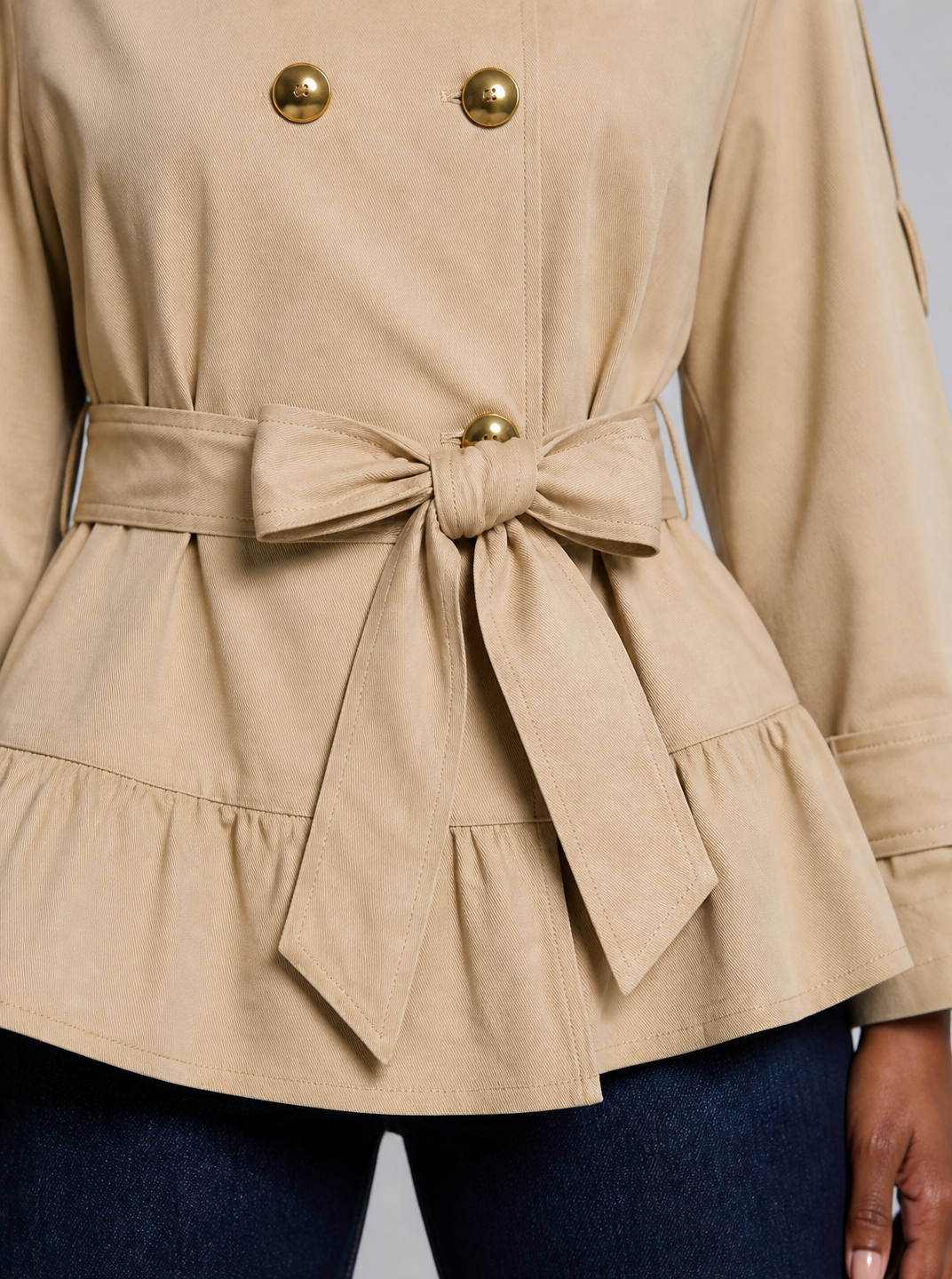 Women's Technical Short Trenchcoat Tailored Fit