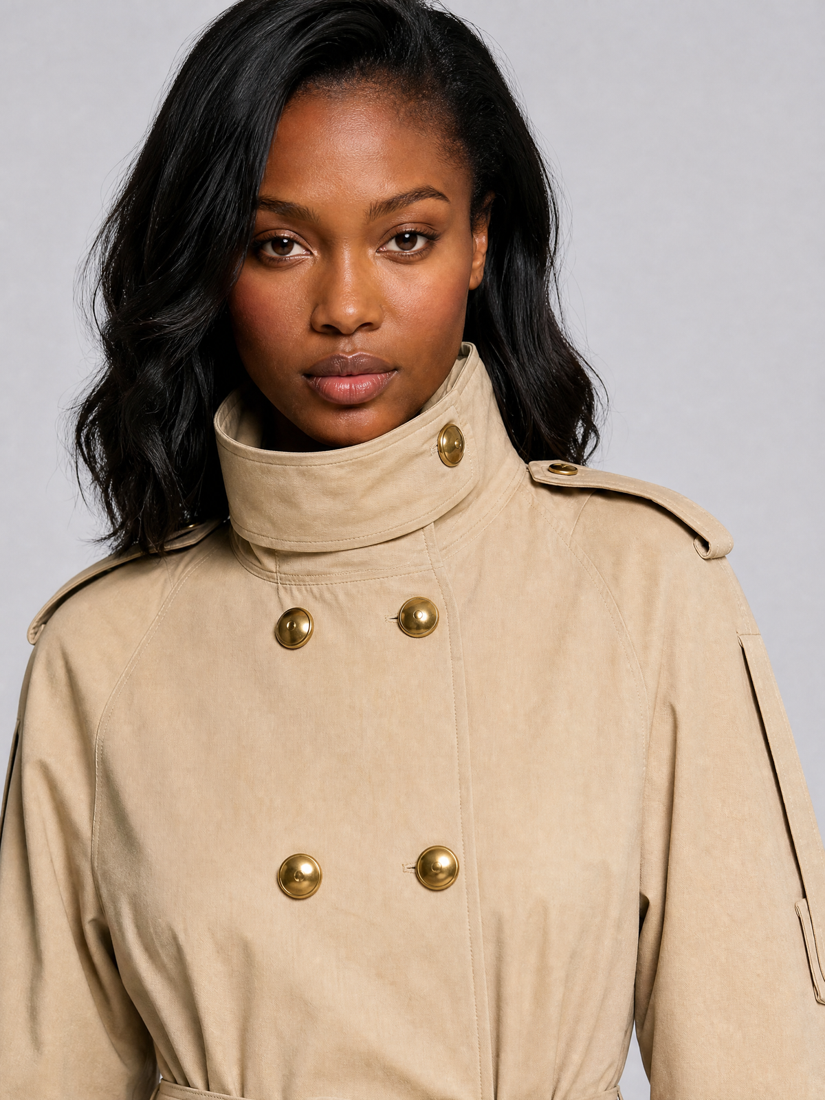 Women's Technical Short Trenchcoat Tailored Fit