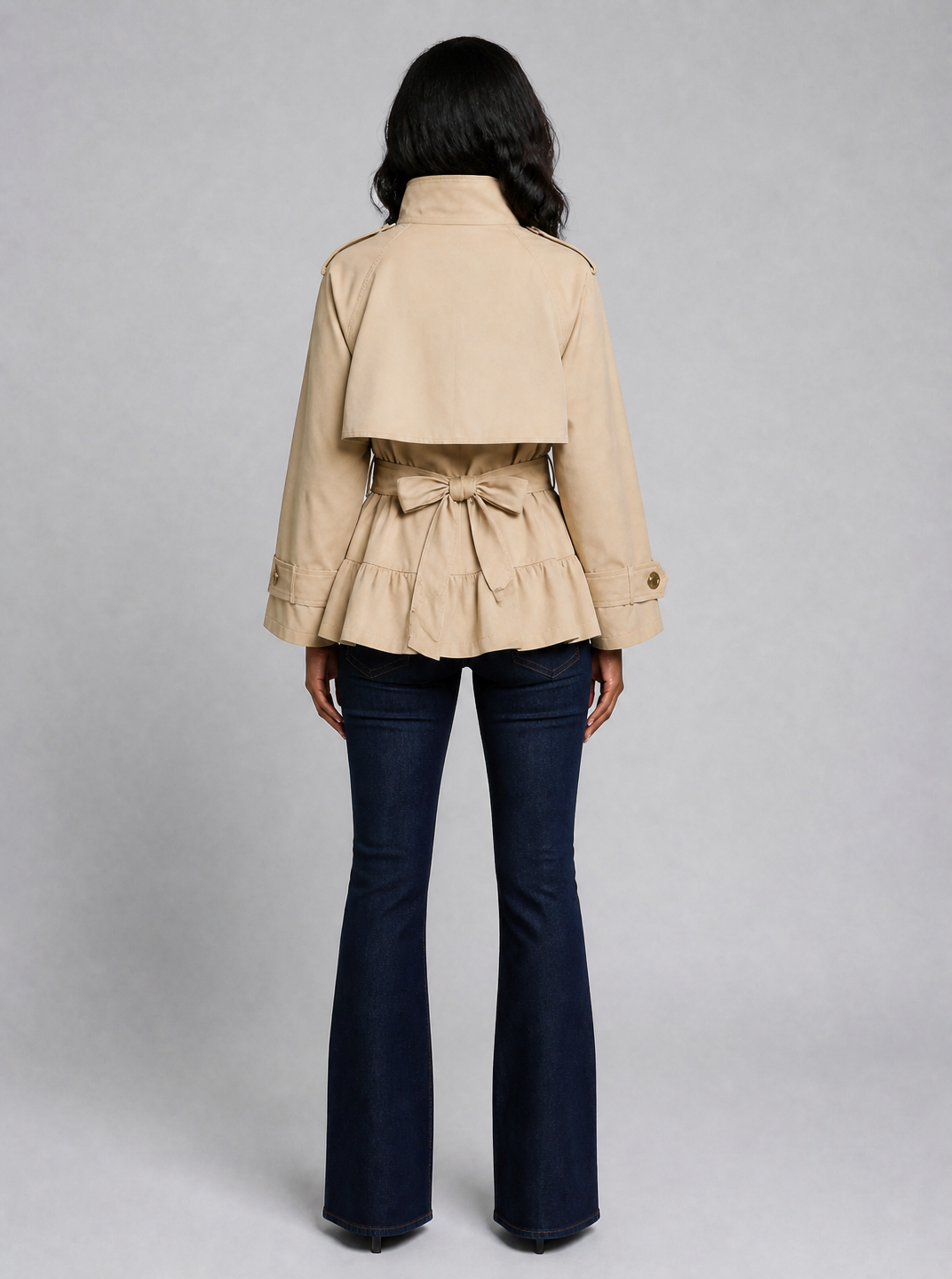 Women's Technical Short Trenchcoat Tailored Fit