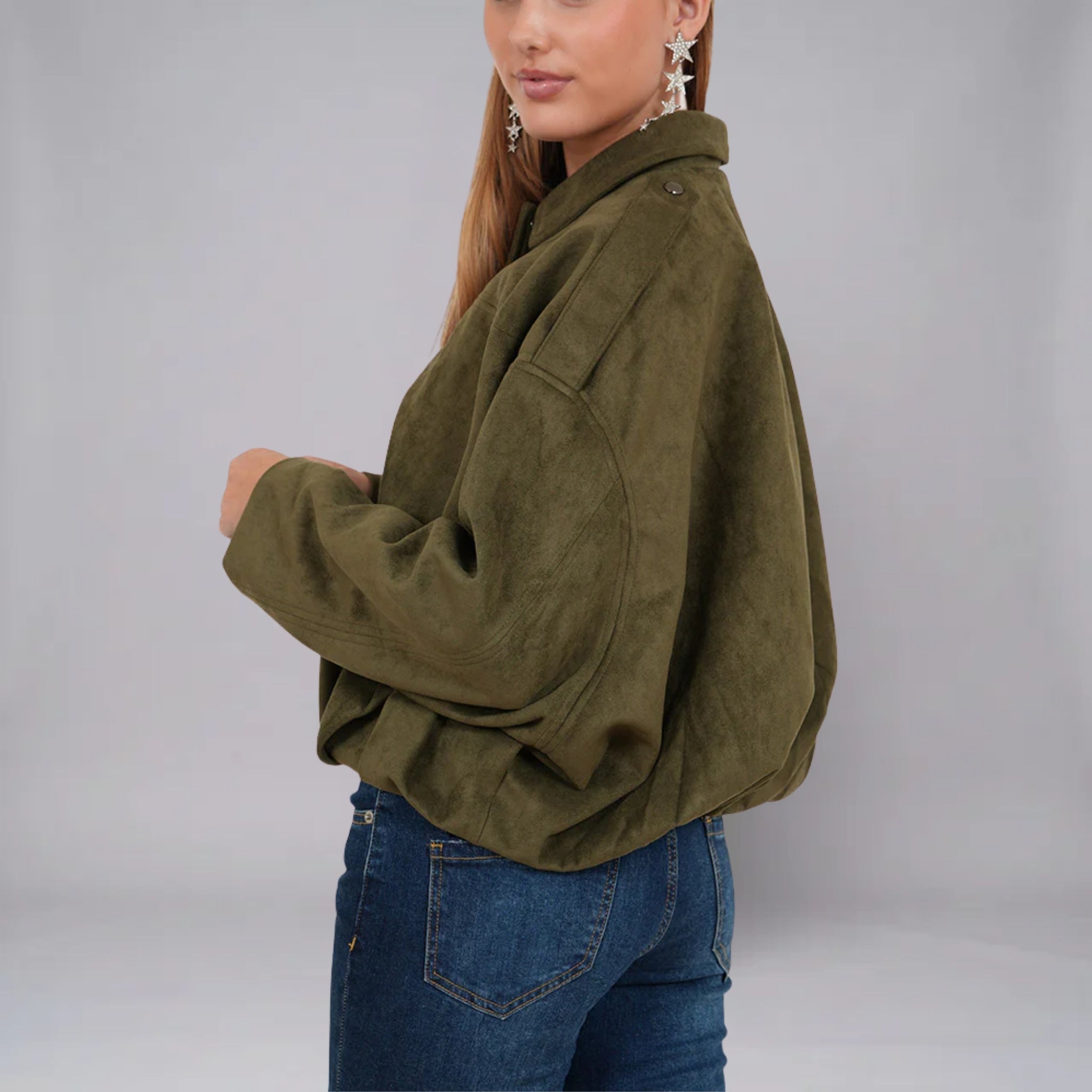 Women’s Textured Oversized Spring Jacket