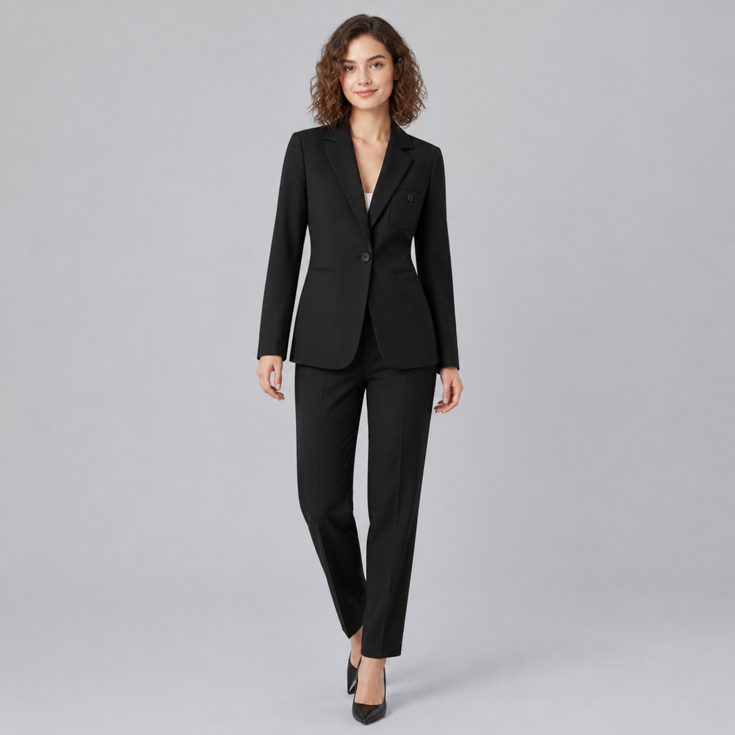 Women’s Textured Panelled Wedding Guest Blazer Set