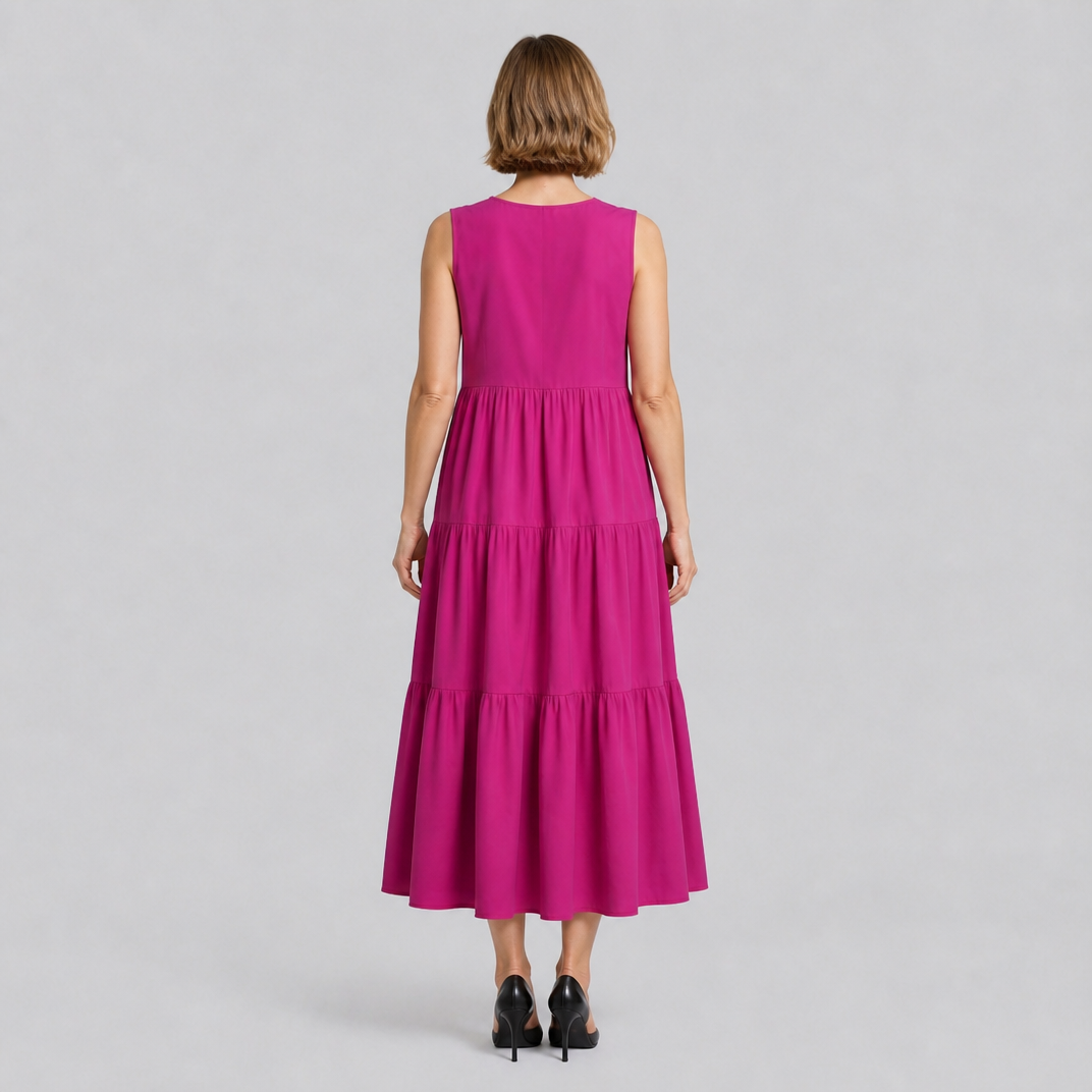 Women’s Tiered V-Neck Maxi Dress