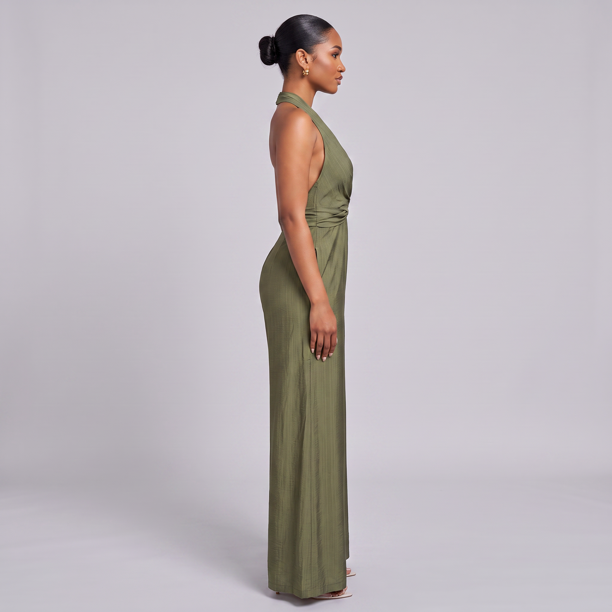 Women's Wide Leg Halter Neck Jumpsuit – Dressy Summer Wear