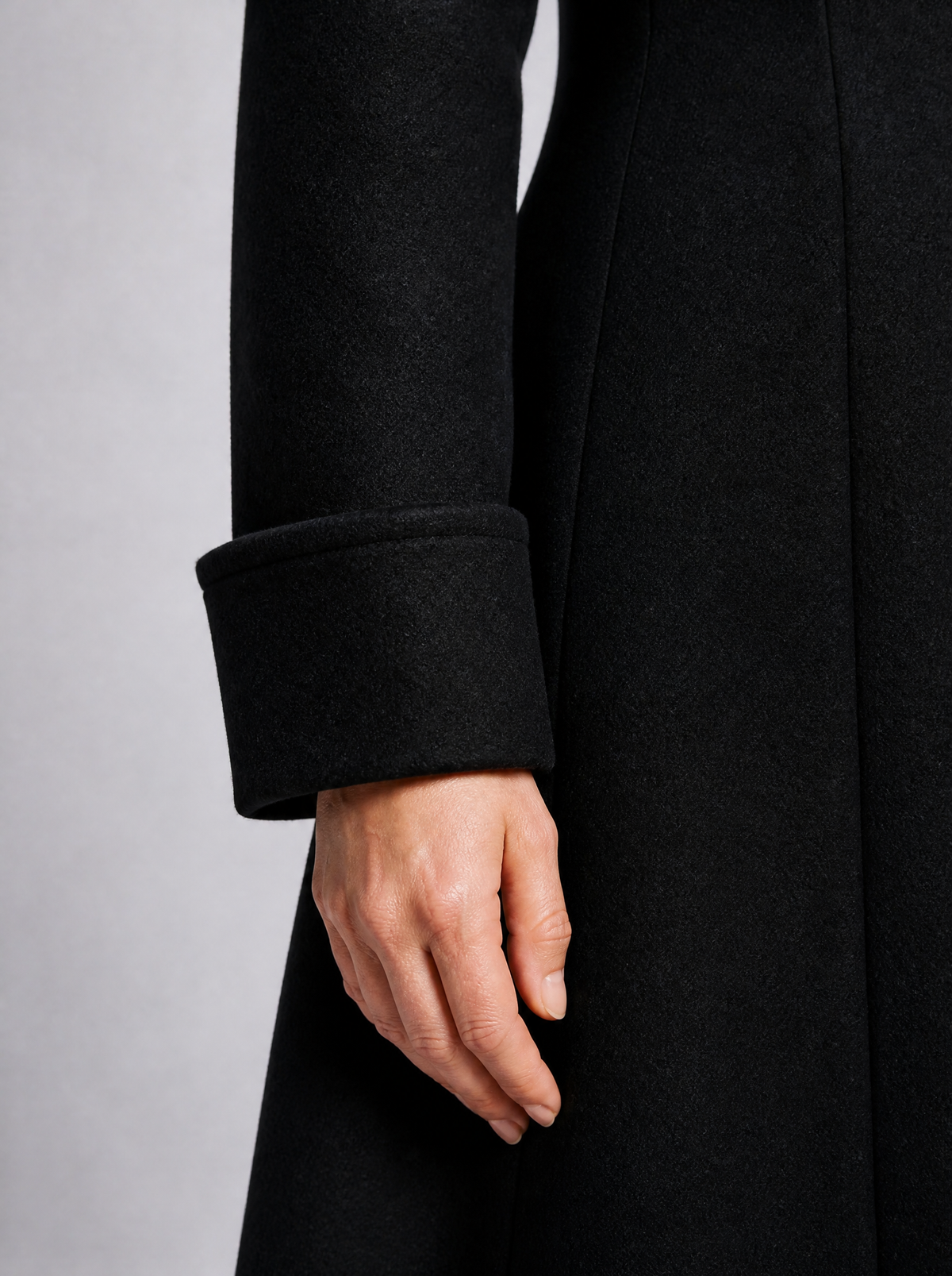 Women's Wool Blend Double Breasted Maxi Overcoat Tailored Fit - product view 4