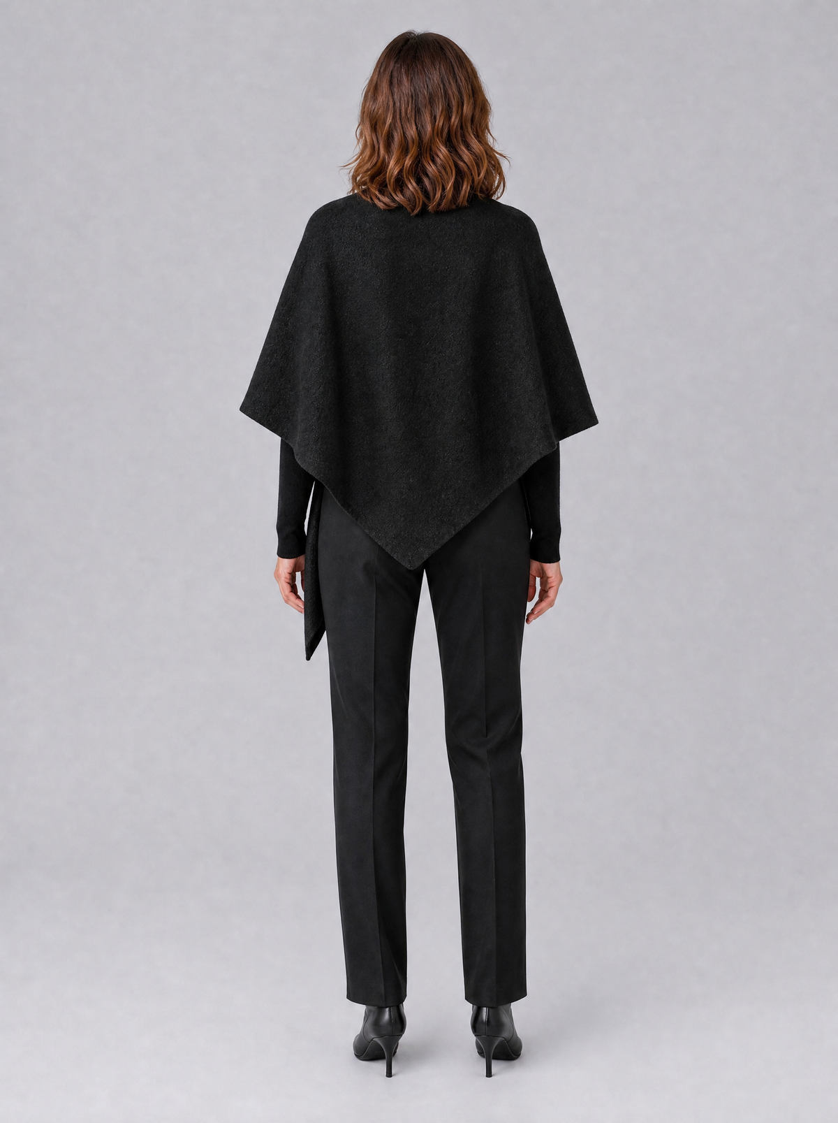 Women's Wool Blend Relaxed Tie Cape